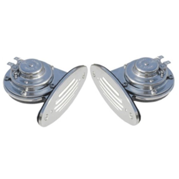 Schmitt & Ongaro Marine Ongaro Mini Dual Drop-In Horn with SS Grills High & Low Pitch SC81925